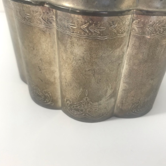 VTG Godinger Silver Co. Silver Plated Red Velvet Lined Jewelry Trinket Box, 1994 - Picture 4 of 16